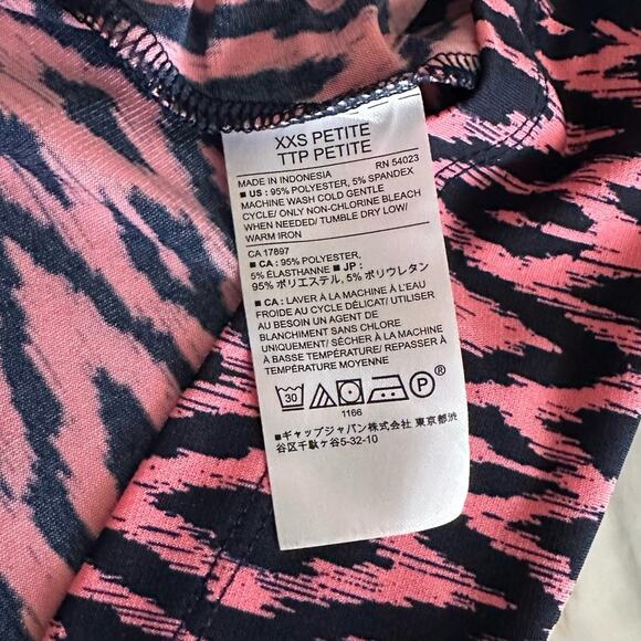 BANANA REPUBLIC Womens Ikat Spaghetti Strap Fit and Flare Dress Petite XXS - Picture 8 of 9